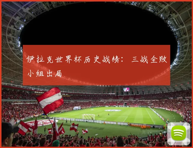 伊拉克世界杯历史战绩:三战全败小组出局